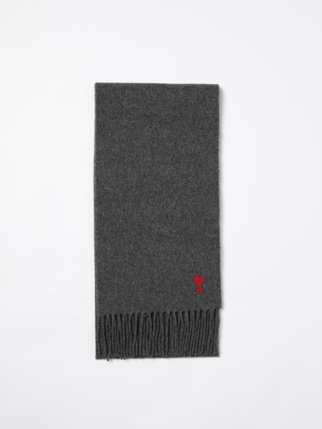 AMI PARIS SCHAL: Schal herren Ami Paris, Grau - Img 1