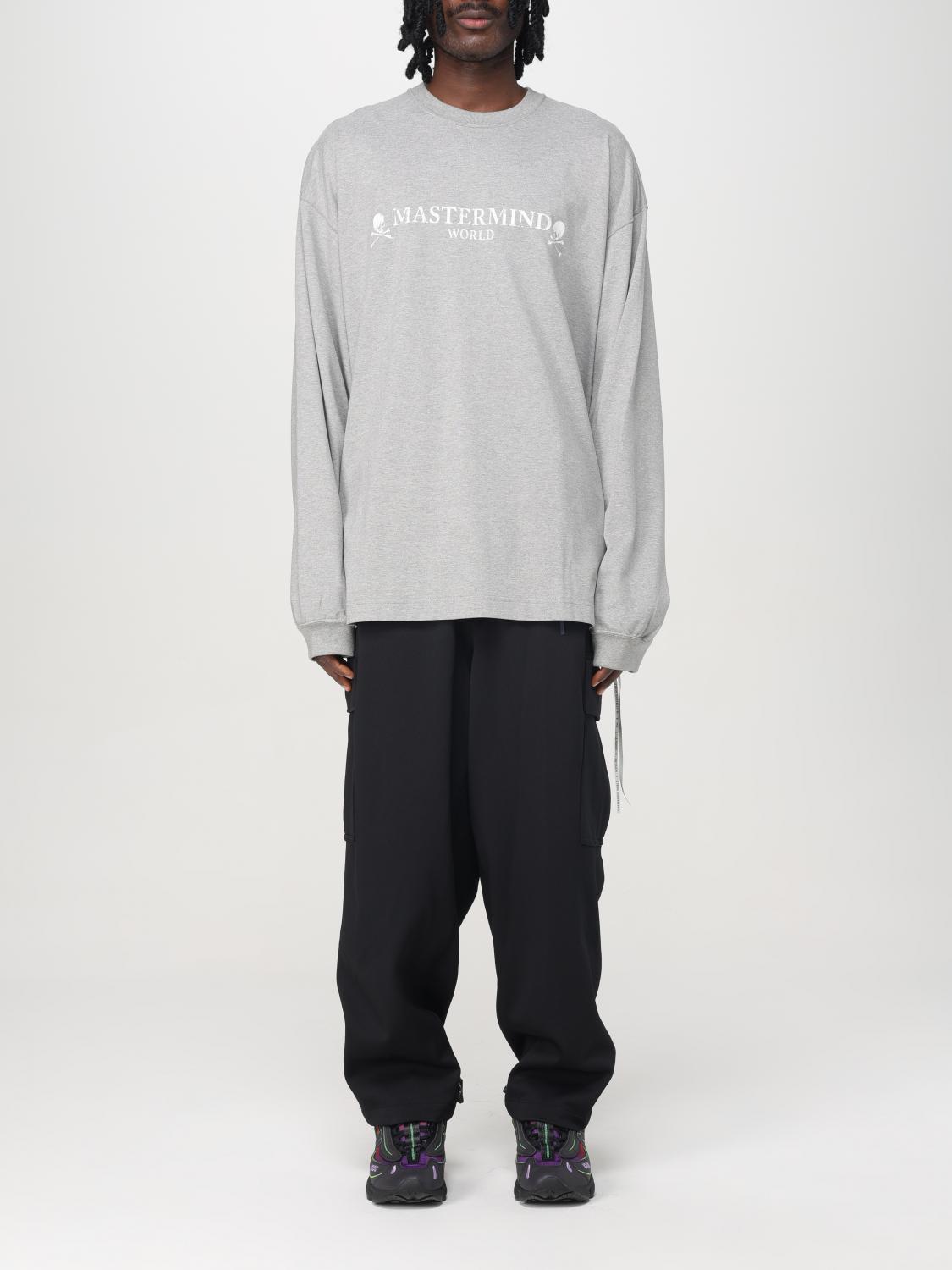 MASTERMIND WORLD SWEATER: Mastermind World cotton sweater with logo, Grey - Img 1