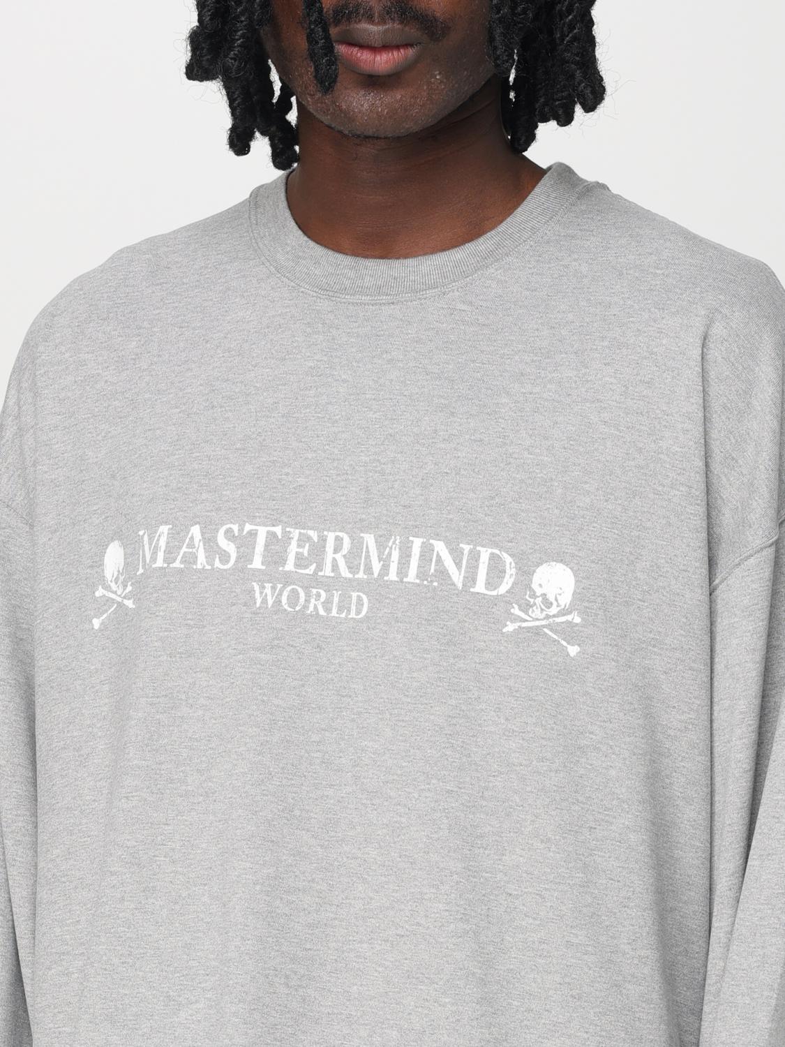 MASTERMIND WORLD SWEATER: Mastermind World cotton sweater with logo, Grey - Img 4