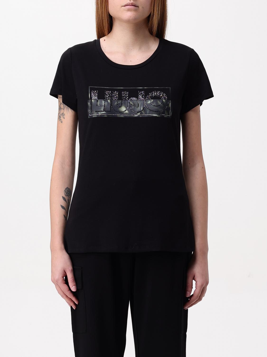 LIU JO T-SHIRT: T-shirt woman Liu Jo, Black 1 - Img 1