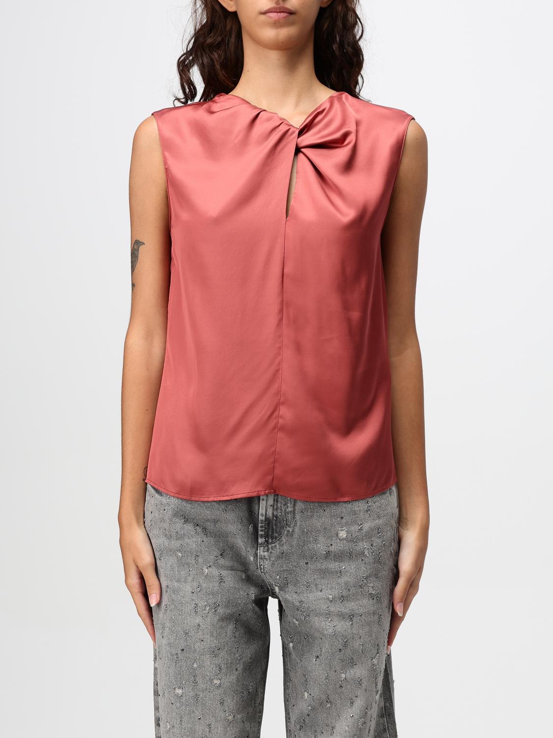 LIU JO TOP: Top Liu Jo in viscosa , Rosso - Img 1