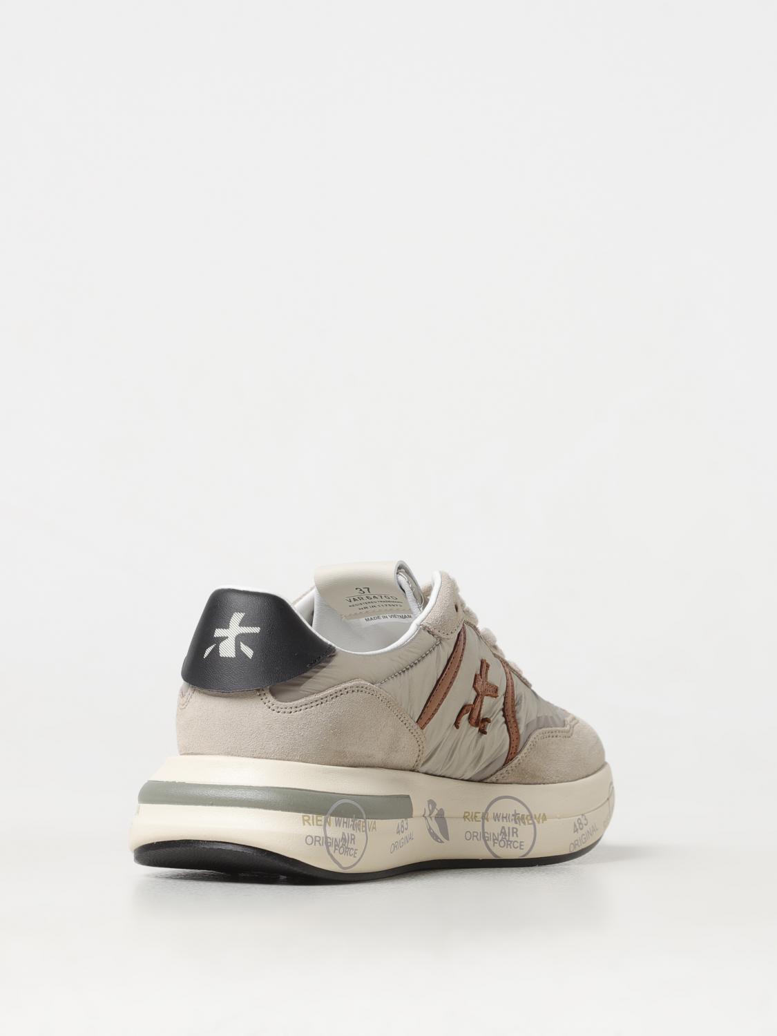 PREMIATA SNEAKERS: Sneakers Cassie Premiata in camoscio e nylon , Grigio - Img 3