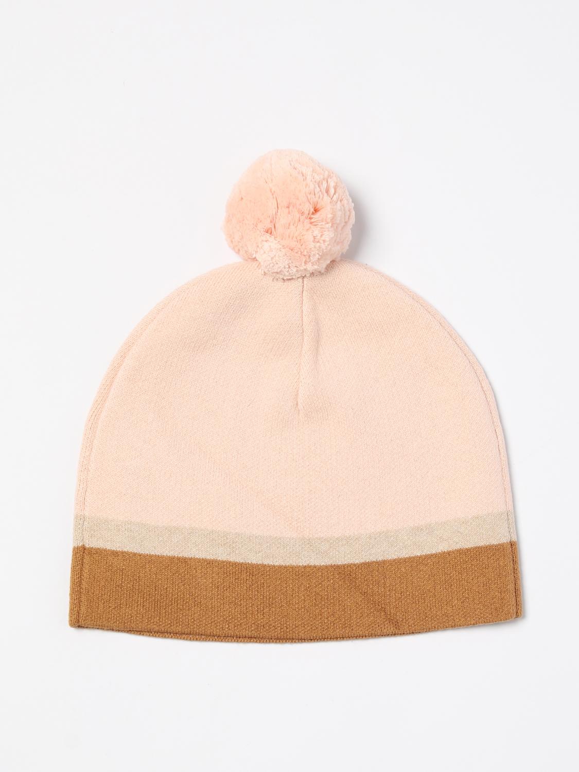 CHLOÉ CAPPELLO: Cappello Chloè in cotone organico con pompon , Rosa - Img 2