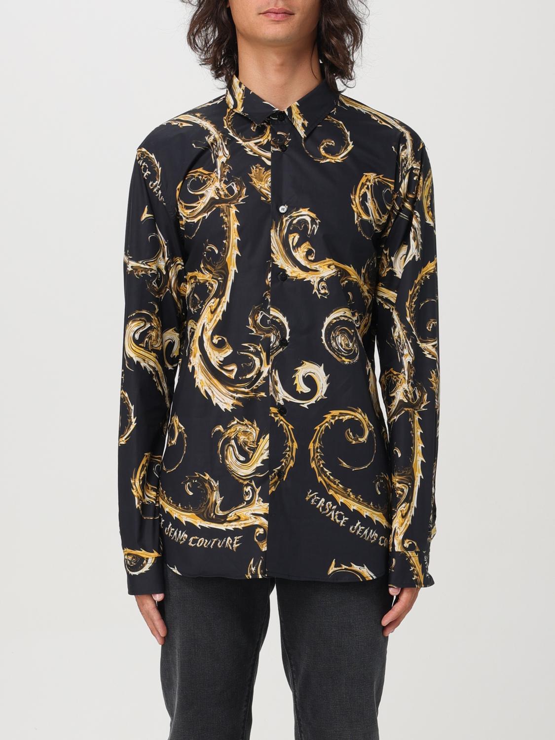 VERSACE JEANS COUTURE SHIRT: Shirt men Versace Jeans Couture, Black 1 - Img 1