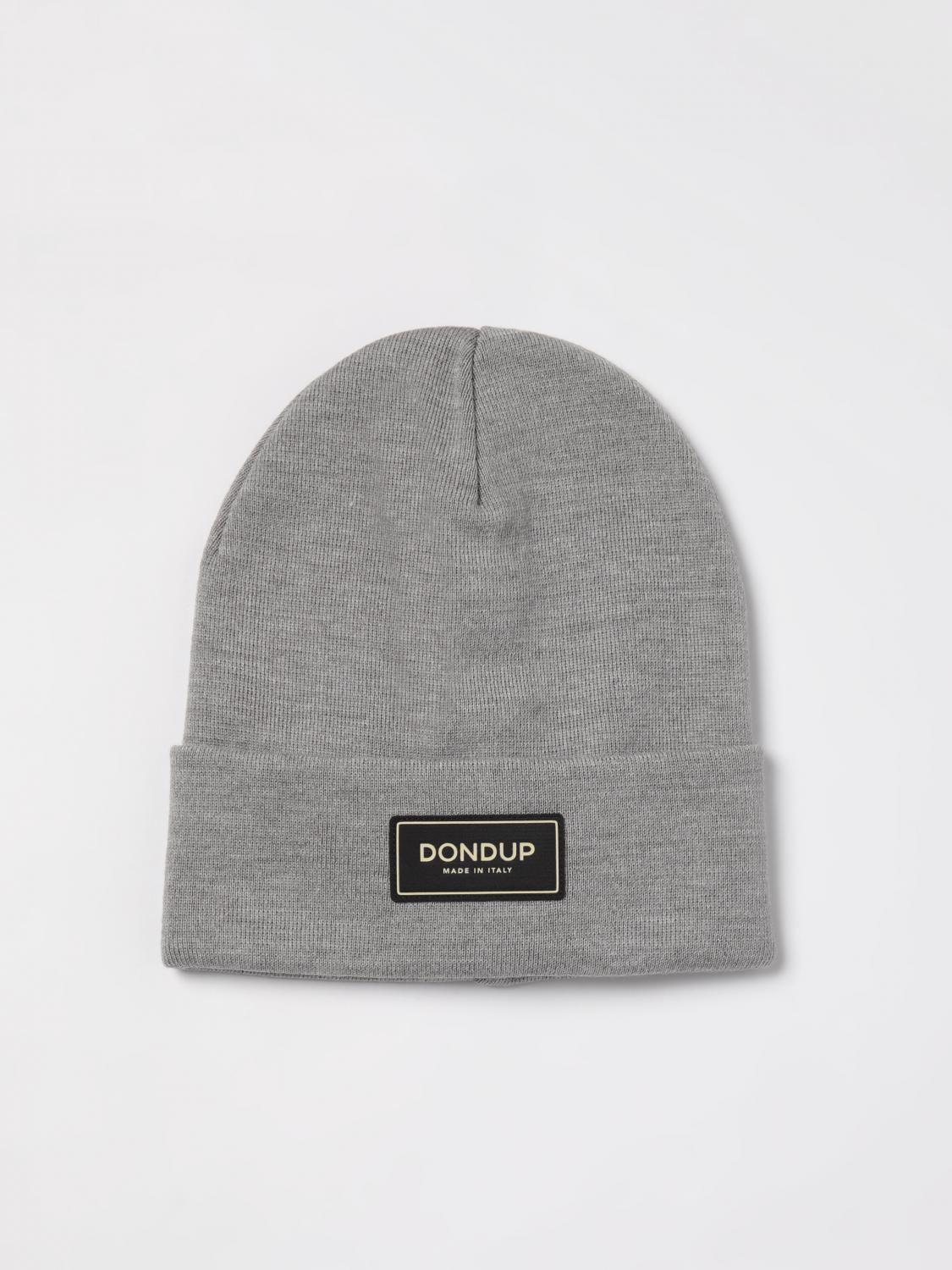 DONDUP CAPPELLO: Cappello Dondup in lana con logo , Grigio - Img 1