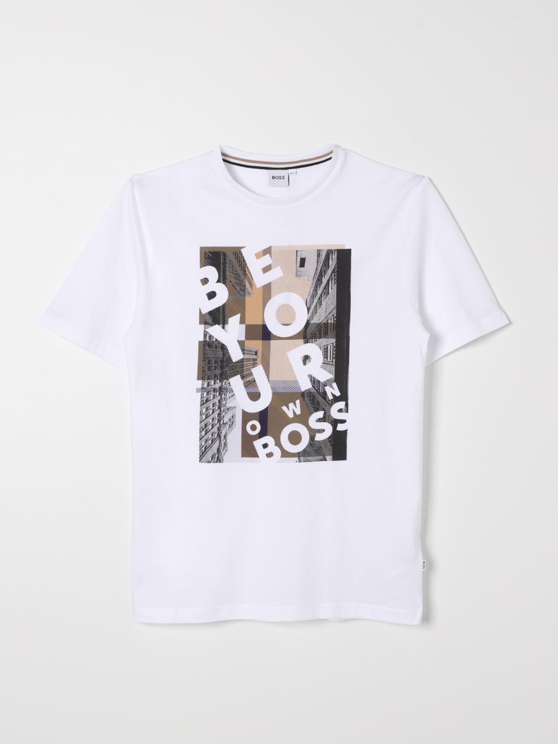 BOSS T-SHIRT: T-shirt kids Boss, White - Img 1