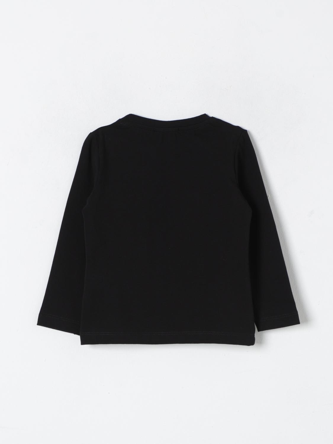 PINKO SWEATER: Pinko cotton shirt with print, Black - Img 2