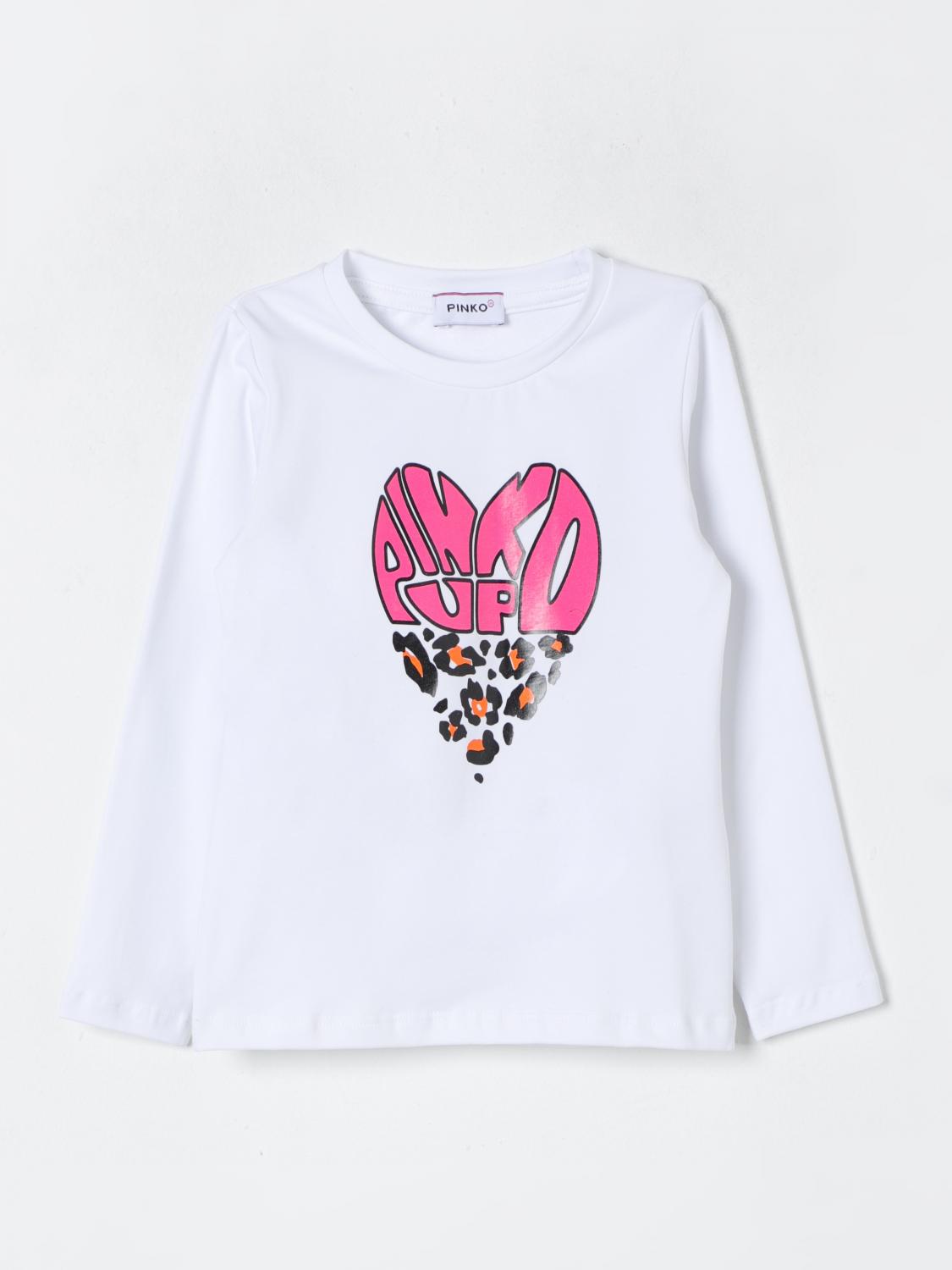 PINKO SWEATER: Pinko shirt with logo, White - Img 1