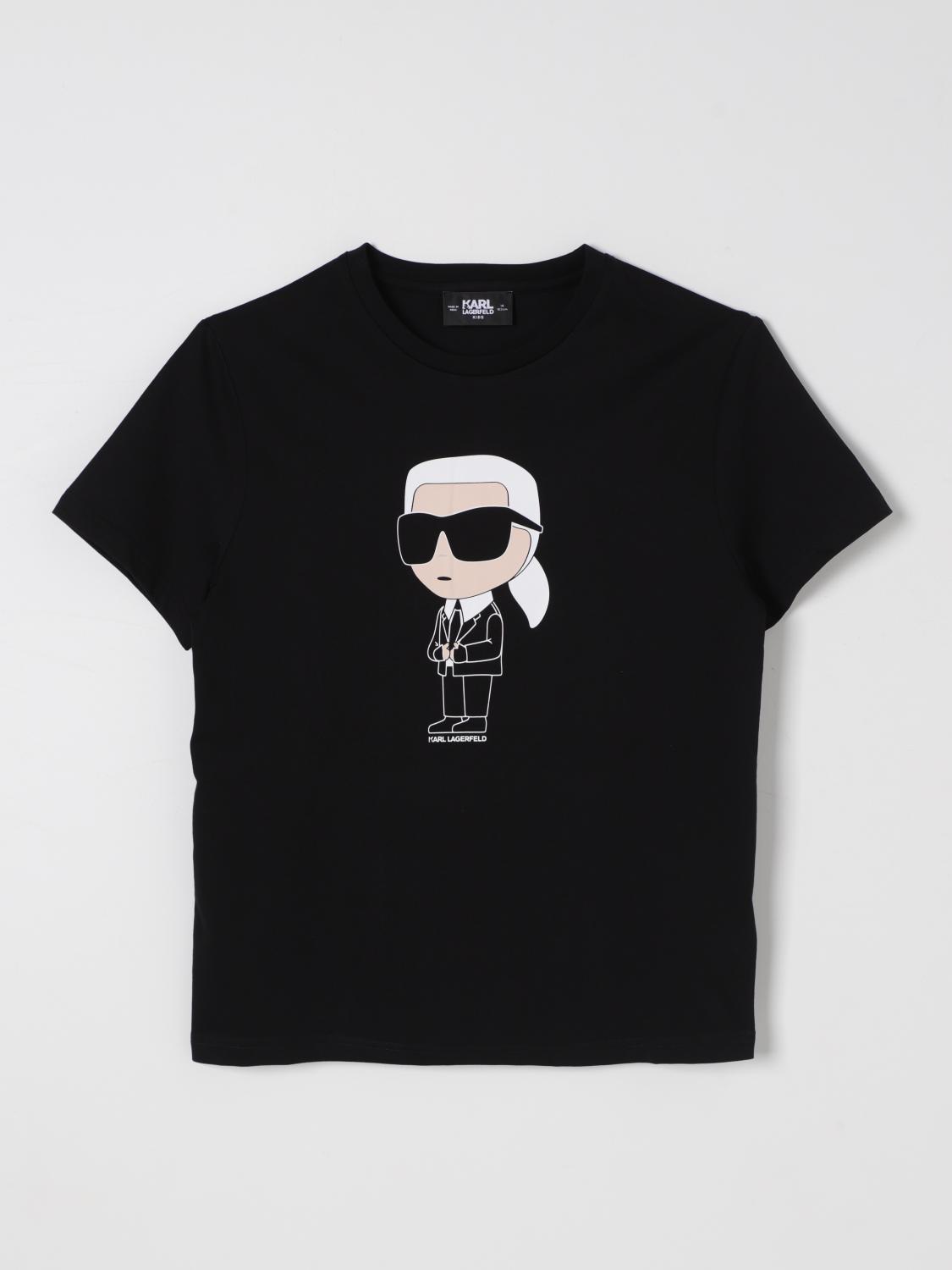 KARL LAGERFELD KIDS T-SHIRT: T-shirt kids Karl Lagerfeld Kids, Black - Img 1