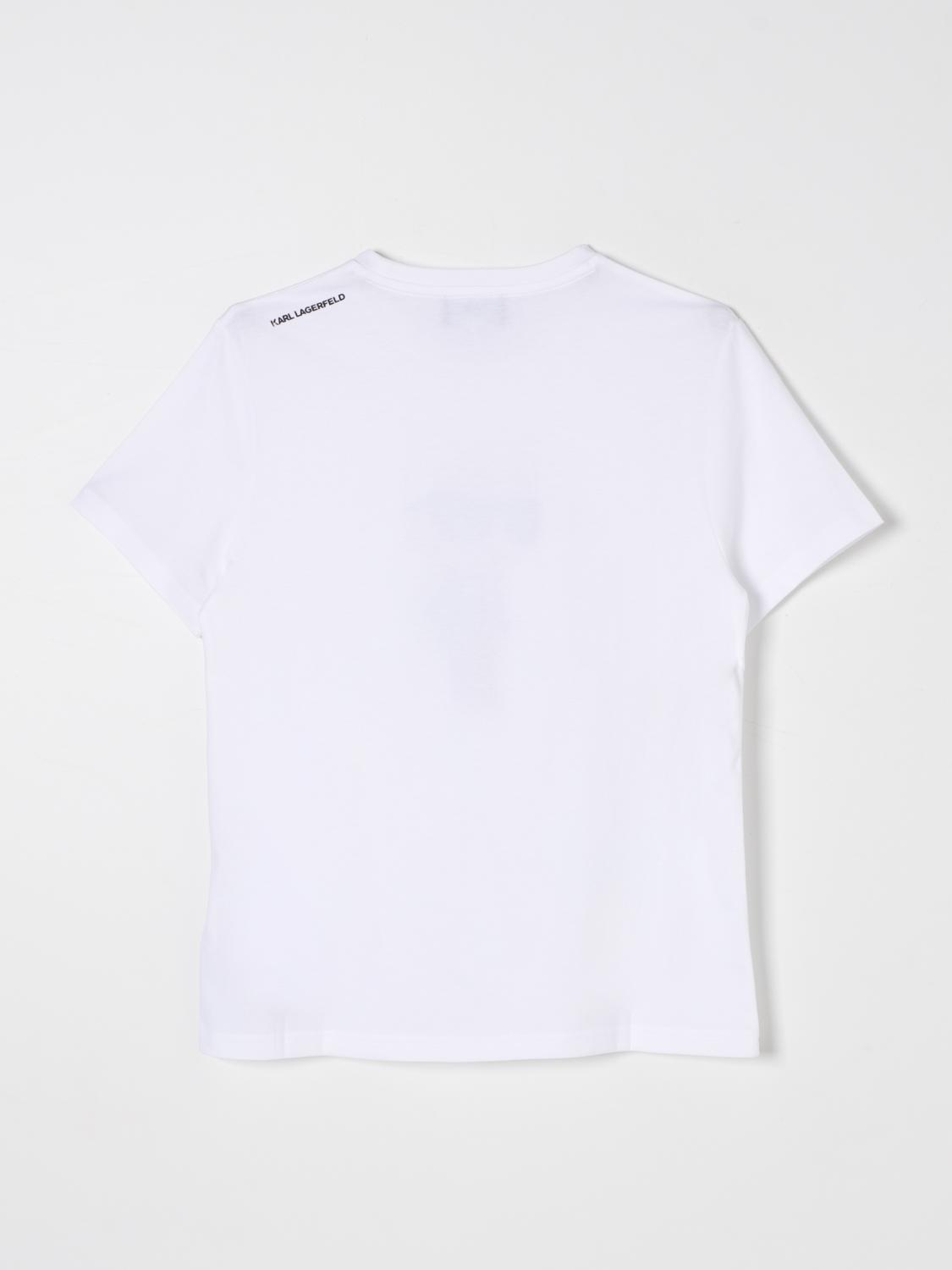 KARL LAGERFELD KIDS T-SHIRT: T-shirt kids Karl Lagerfeld Kids, White - Img 2