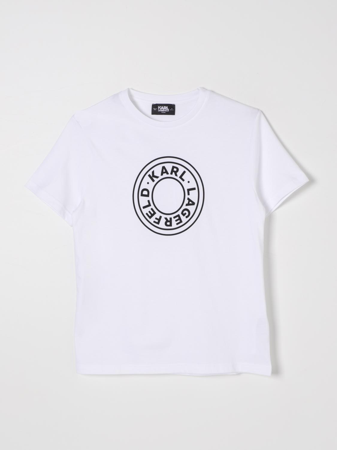 KARL LAGERFELD KIDS T-SHIRT: T-shirt kids Karl Lagerfeld Kids, White - Img 1