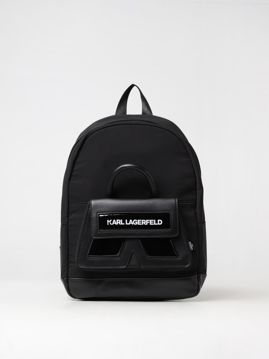 KARL LAGERFELD KIDS UMHÄNGE: Umhänge kinder Karl Lagerfeld Kids, Schwarz - Img 1