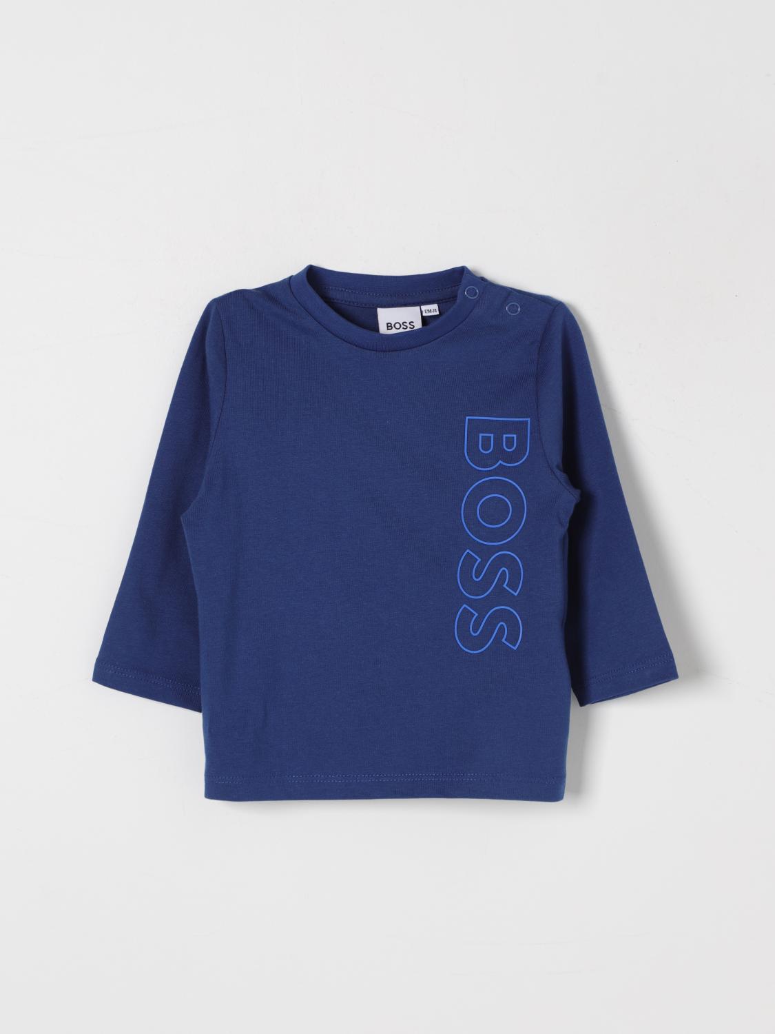 BOSS T-SHIRT: T-shirt kids Boss, Blue - Img 1