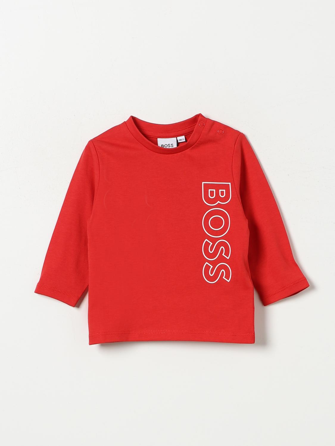 BOSS T-SHIRT: T-shirt kids Boss, Red - Img 1