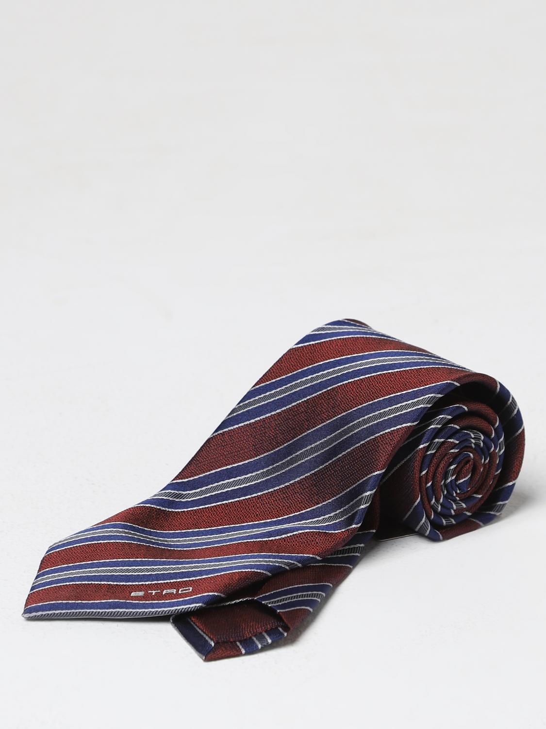 ETRO TIE: Tie men Etro, Burgundy - Img 1
