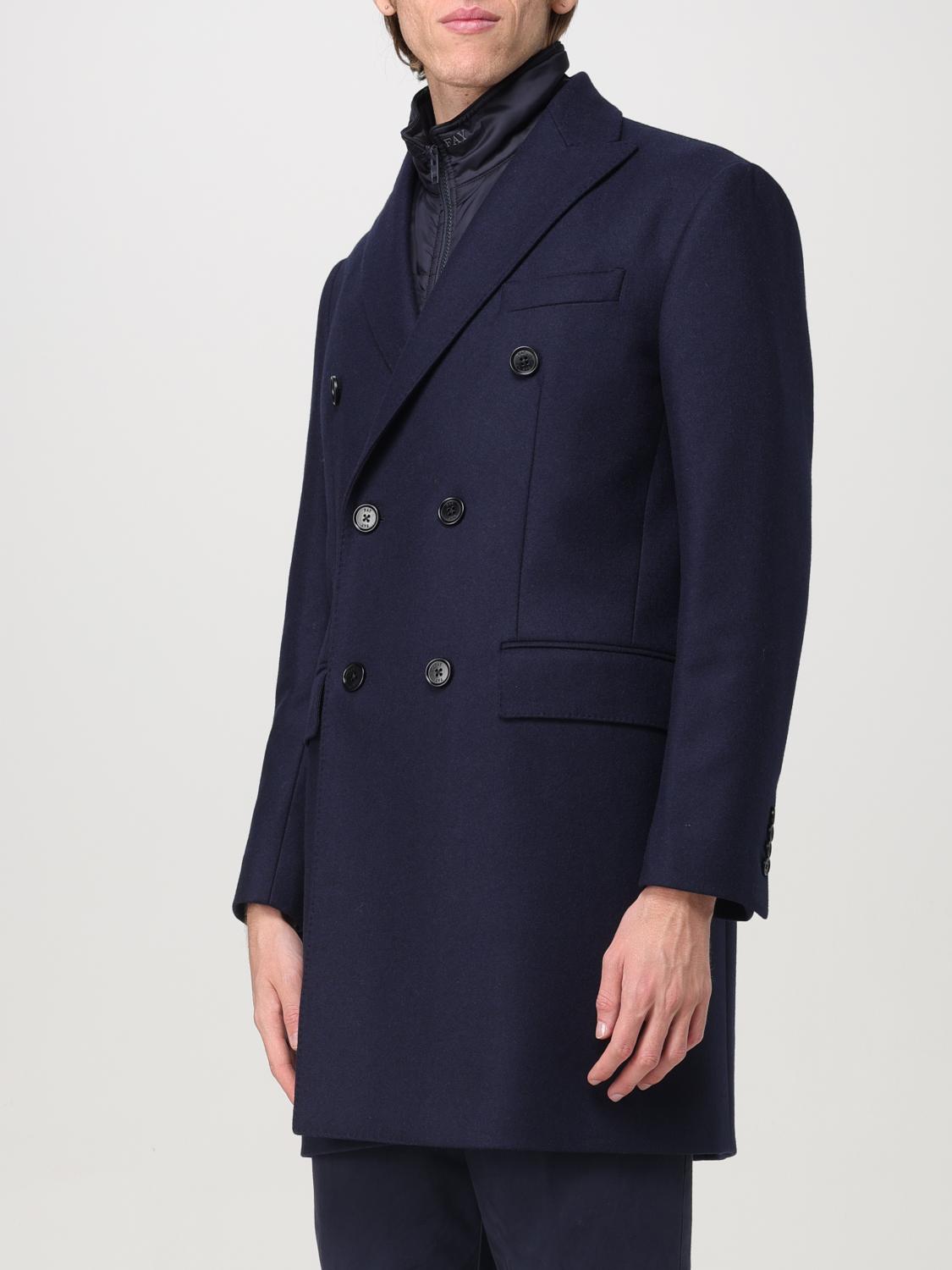 FAY COAT: Fay men's coat, Blue - Img 3