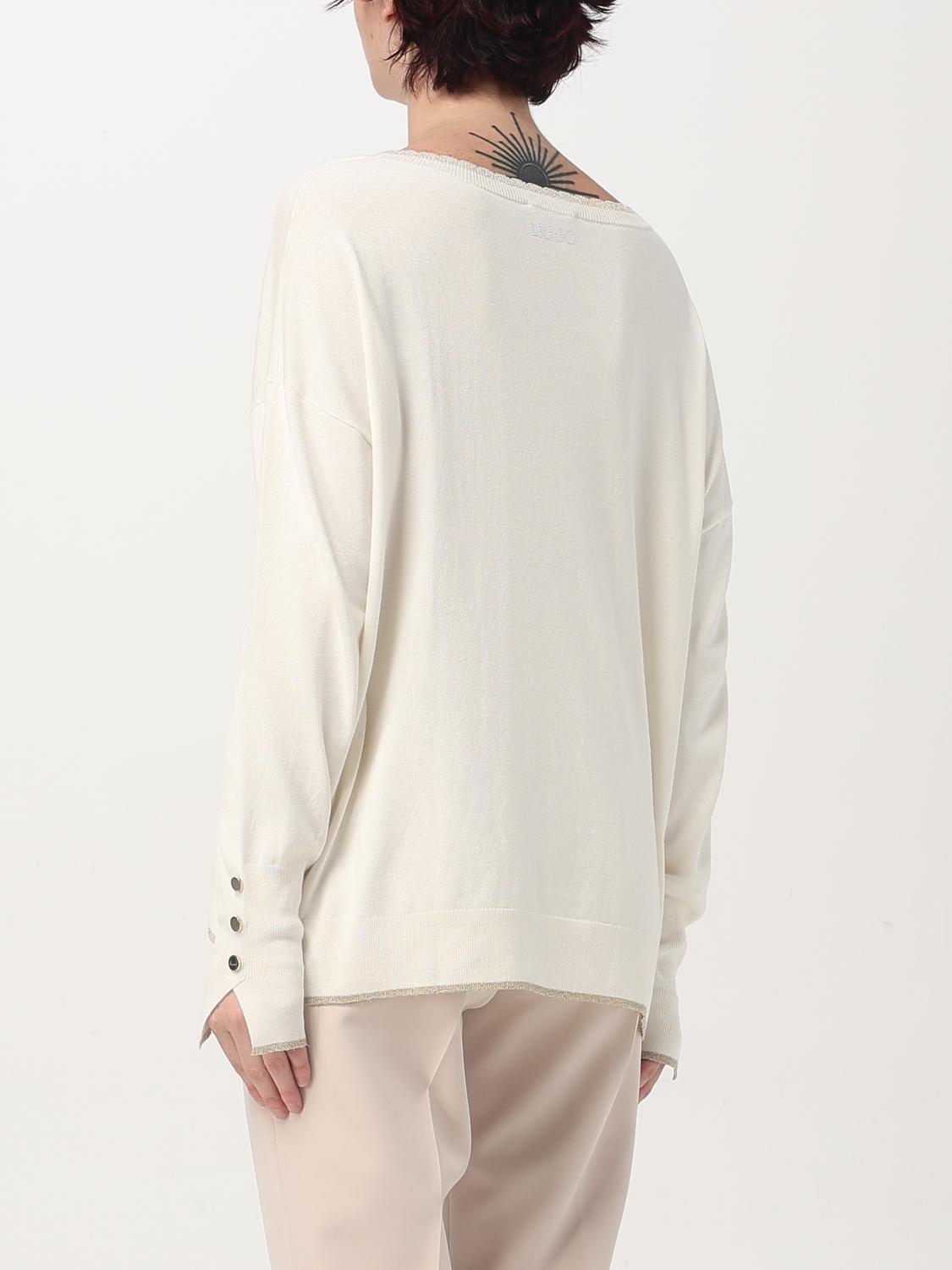 LIU JO SWEATER: Sweater woman Liu Jo, White 1 - Img 2