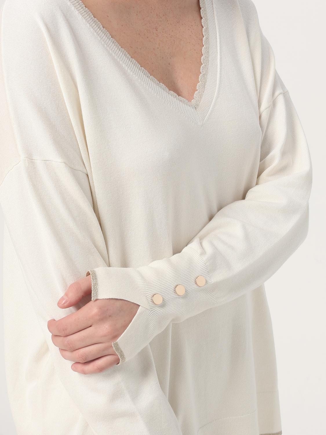 LIU JO SWEATER: Sweater woman Liu Jo, White 1 - Img 3