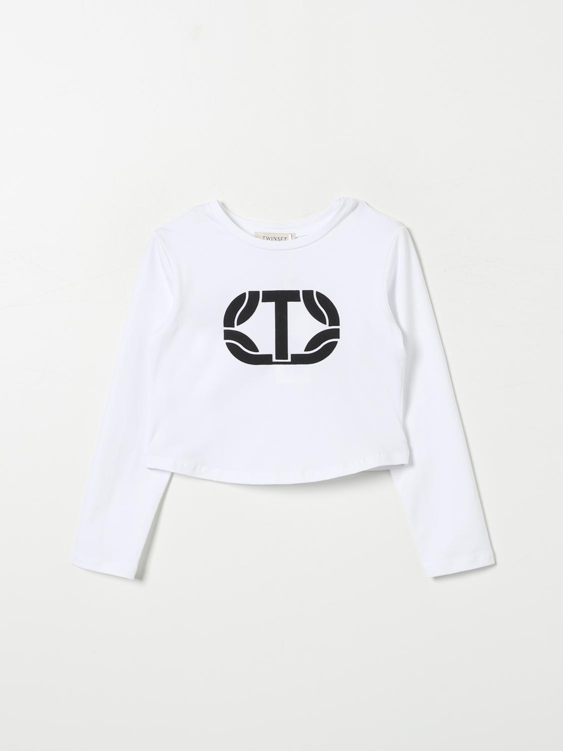 TWINSET T-SHIRT: T-shirt con logo Twinset, Bianco - Img 1