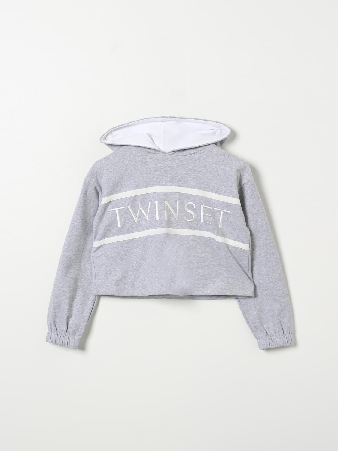 TWINSET SWEATER: Sweater kids Twinset, Grey - Img 1