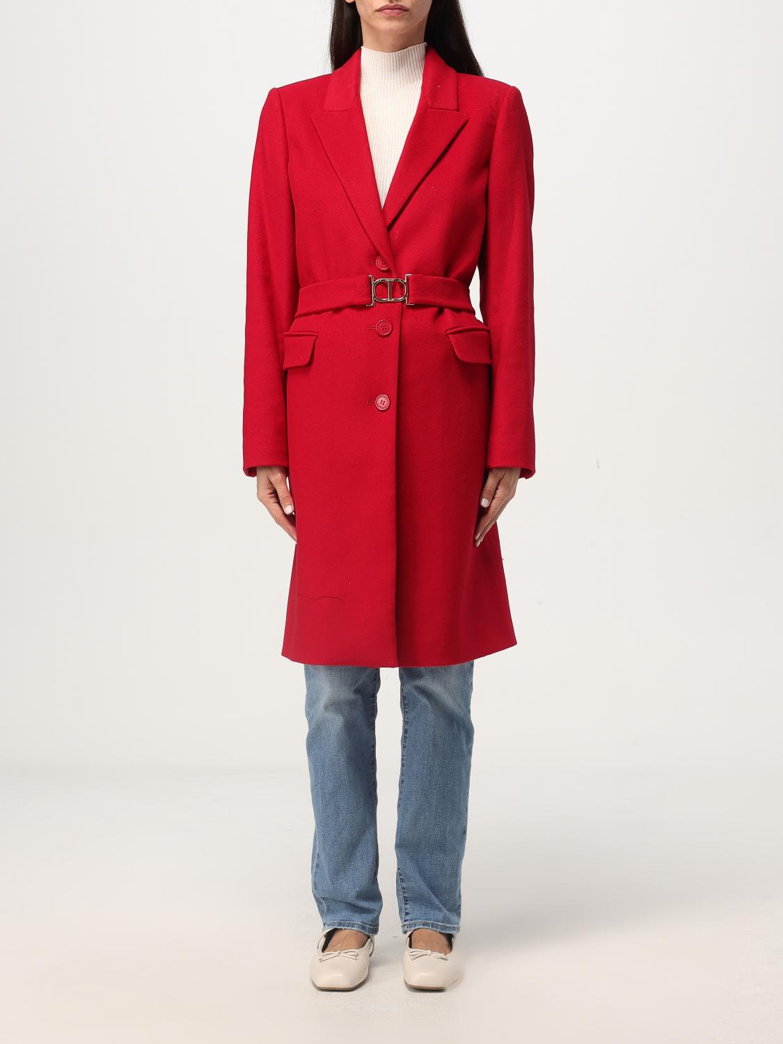 TWINSET COAT: Coat woman Twinset, Red - Img 1