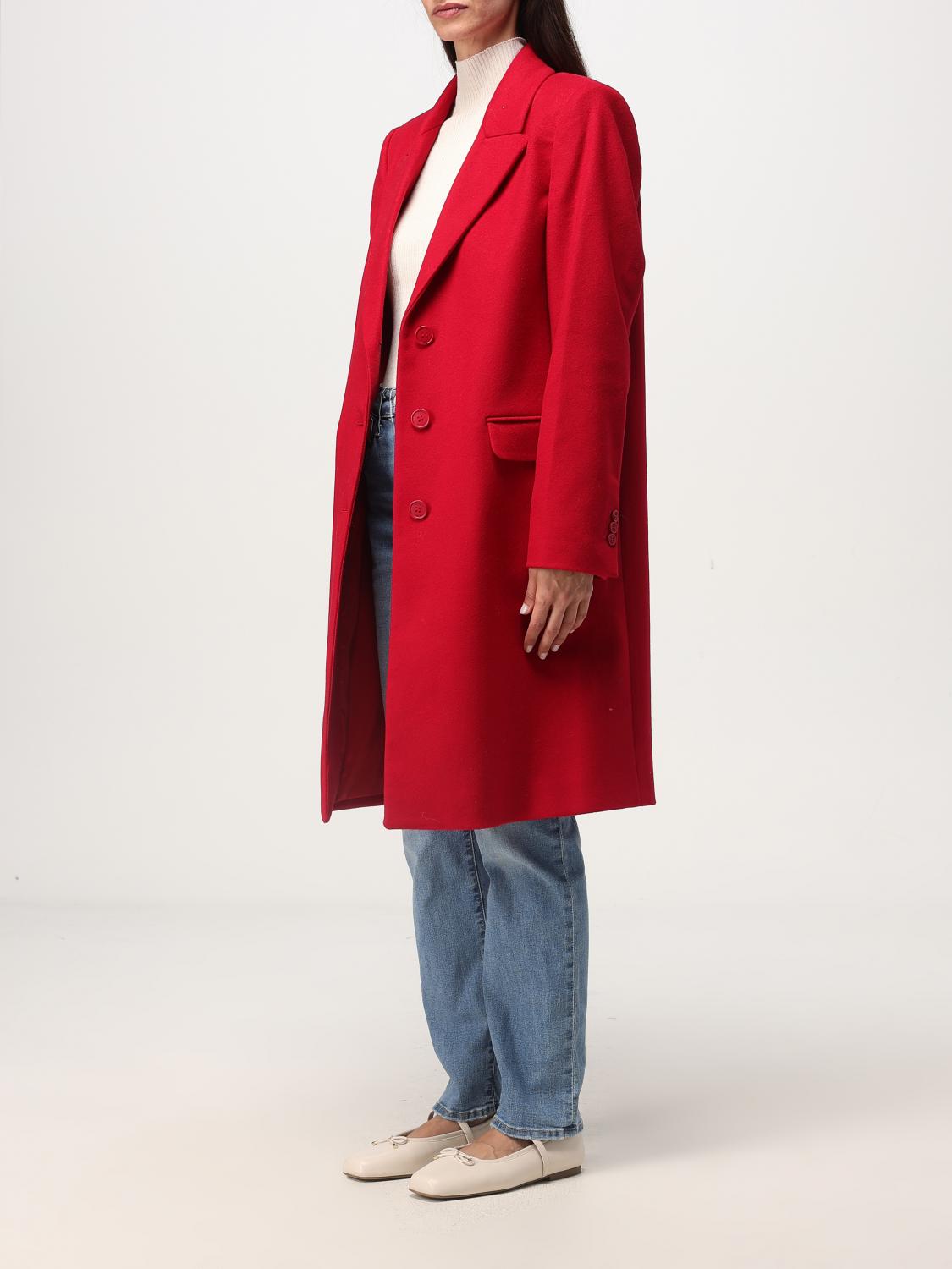 TWINSET COAT: Coat woman Twinset, Red - Img 3