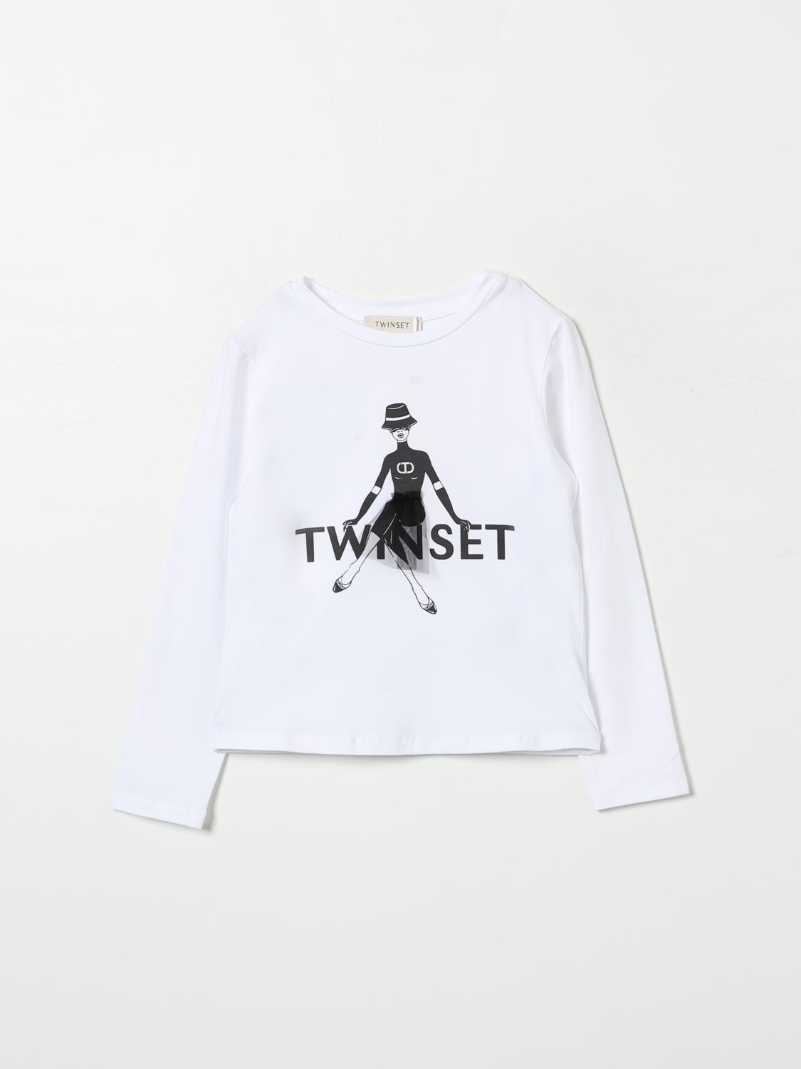 TWINSET T-SHIRT: T-shirt con logo Twinset, Bianco - Img 1