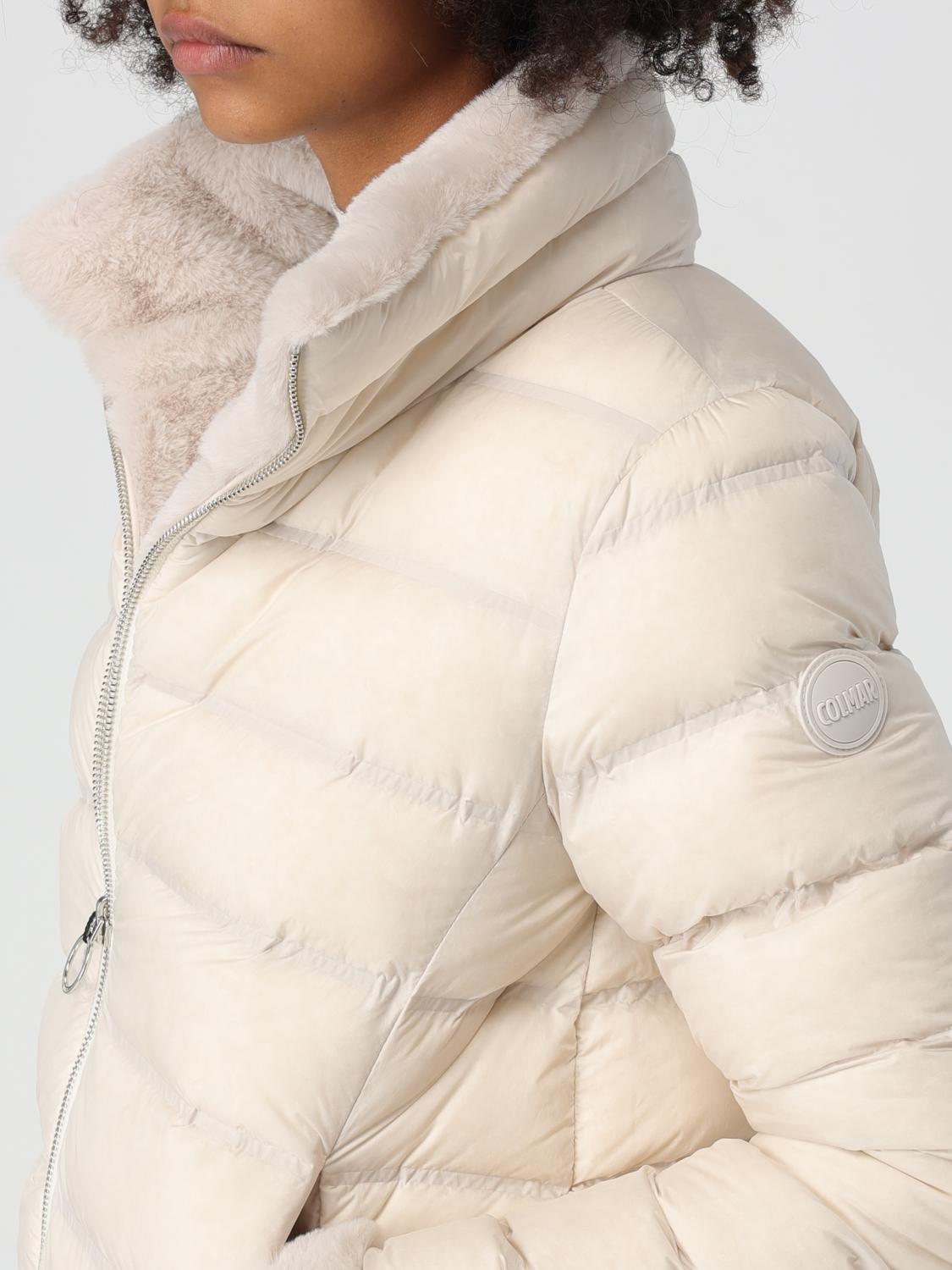 COLMAR GIACCA: Giubbotto reversibile Colmar in nylon e shearling , Beige - Img 4