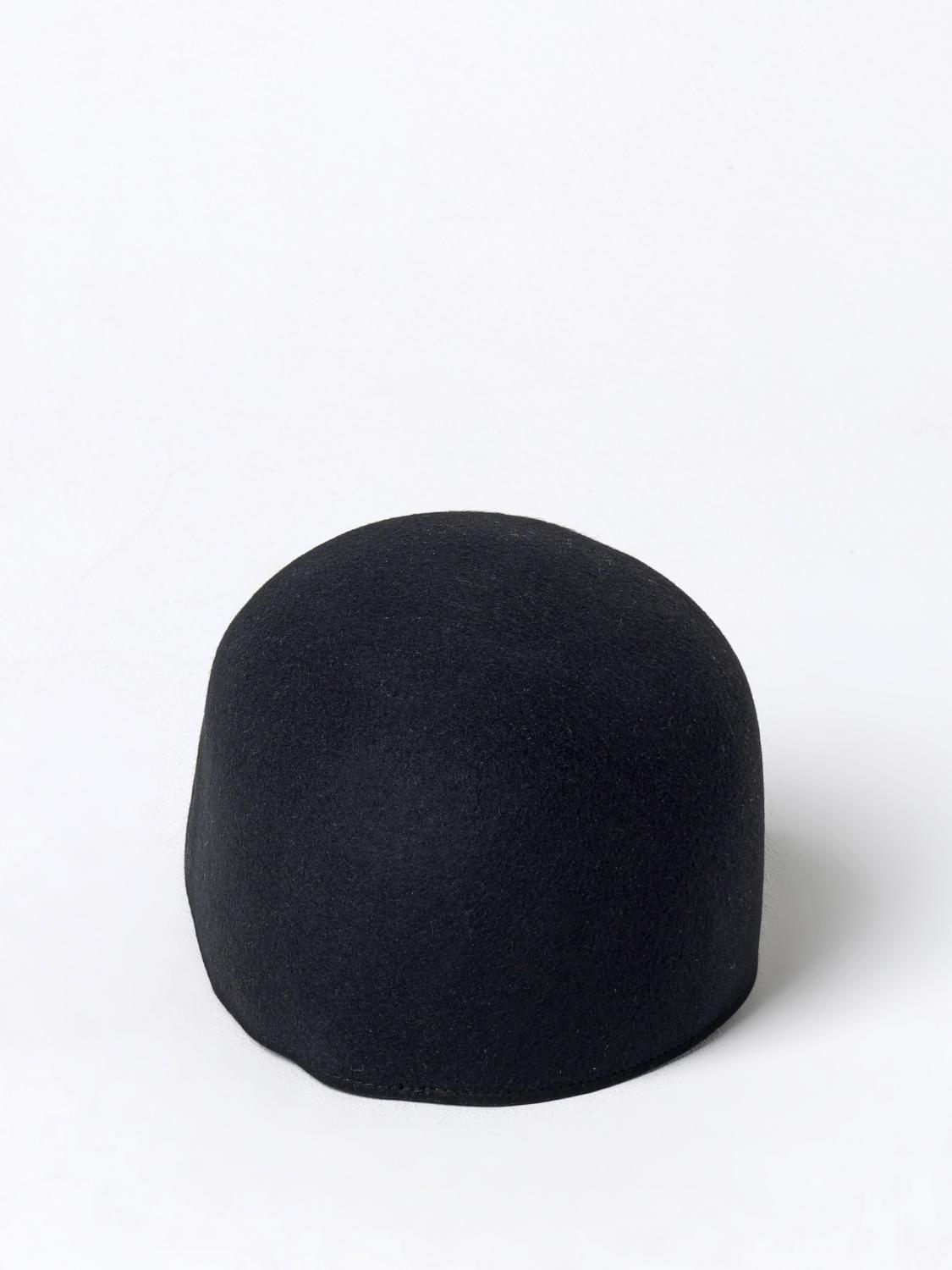 JIL SANDER 帽子: Jil Sander フェルトハット, ブラック - Img 3