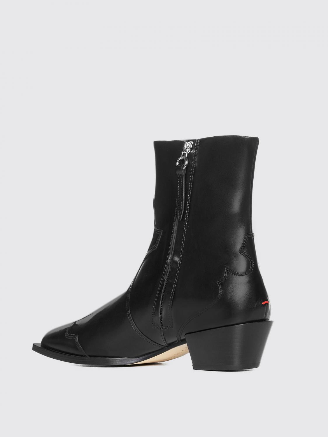 AEYDE FLAT ANKLE BOOTS: Boots woman Aeyde, Black - Img 3