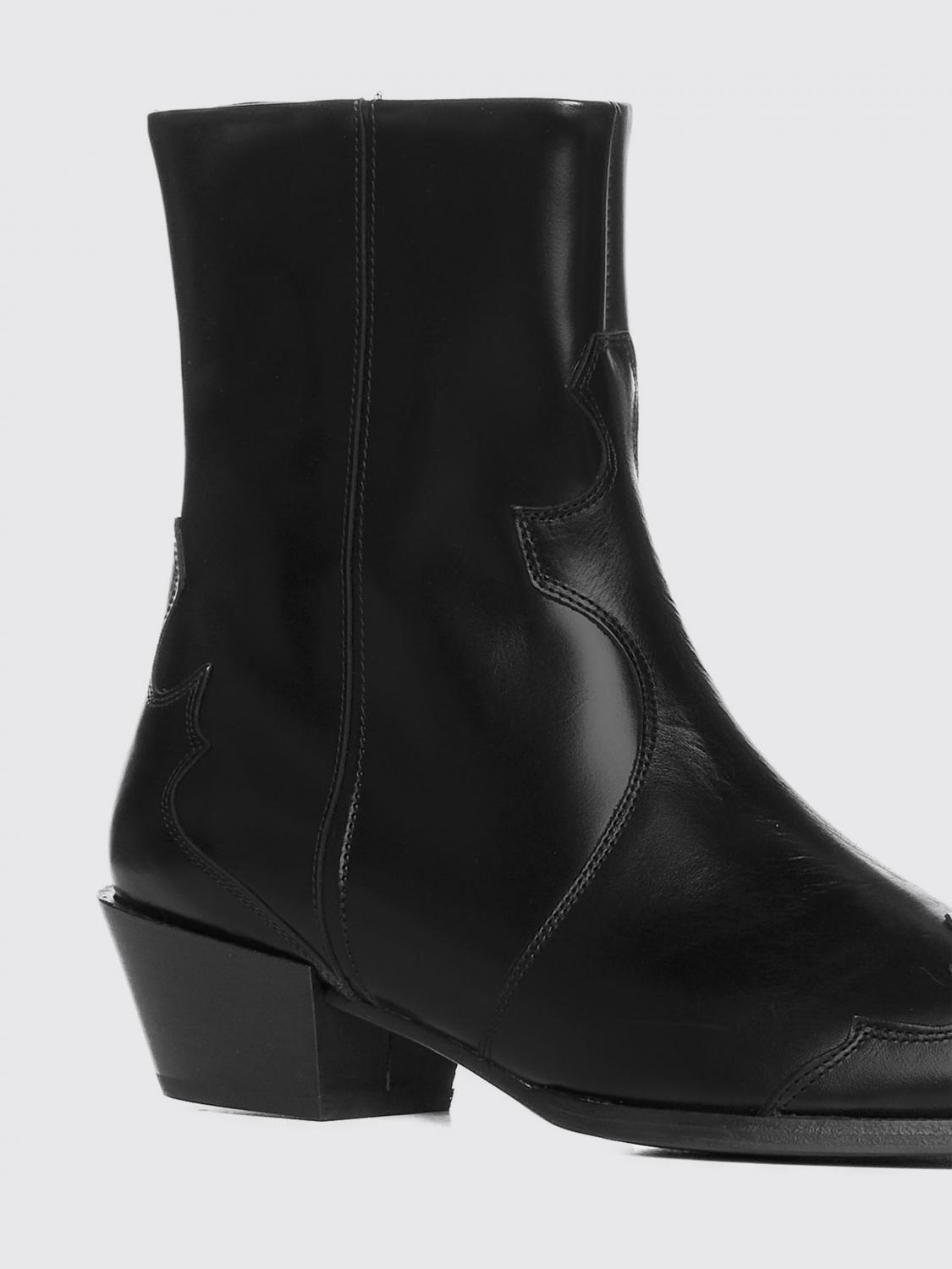 AEYDE FLAT ANKLE BOOTS: Boots woman Aeyde, Black - Img 4