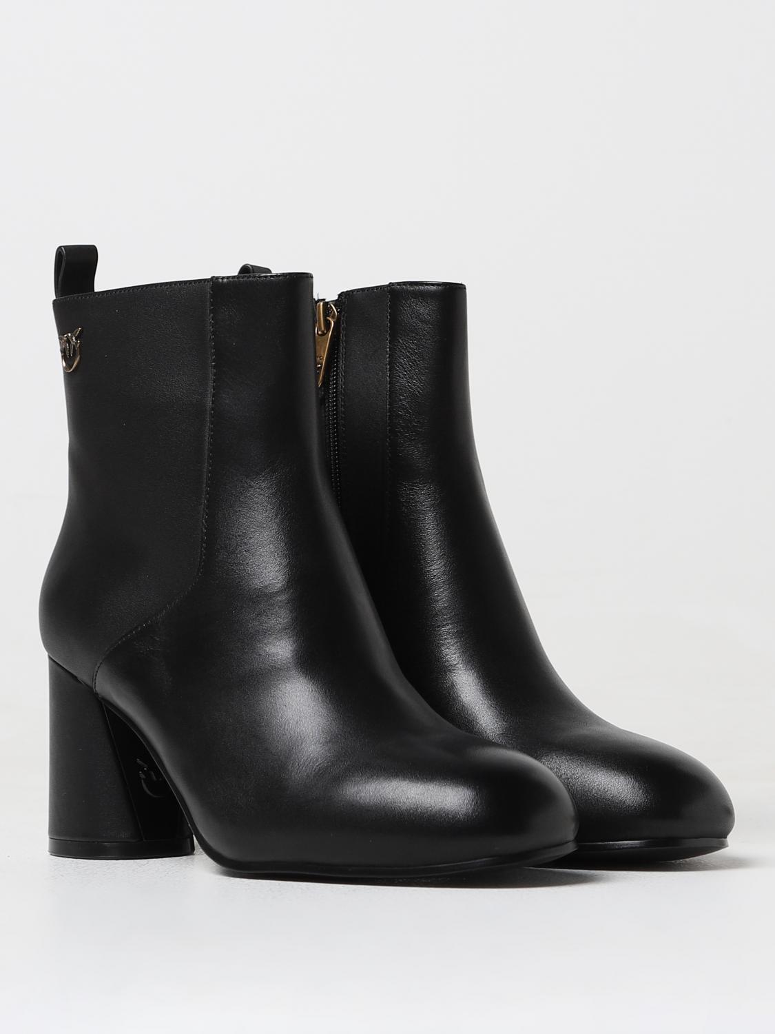 PINKO STIVALETTI: Stivaletto Pinko in pelle , Nero - Img 2
