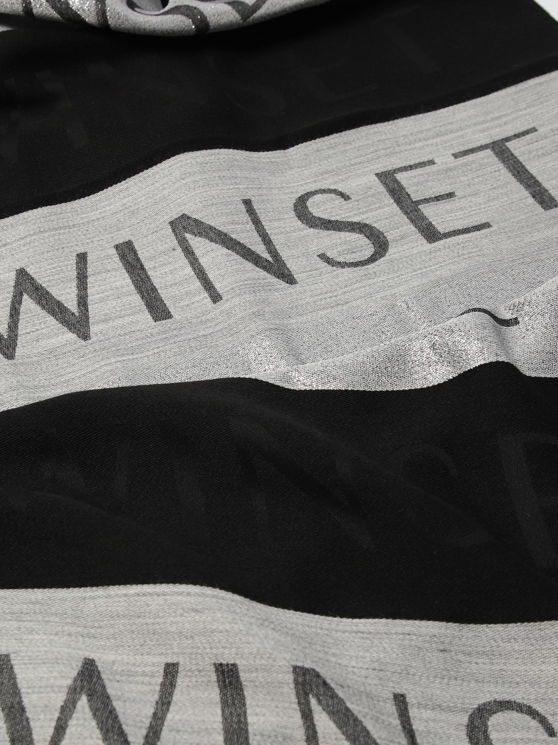 TWINSET SCHAL: Schal damen Twinset, Schwarz - Img 3