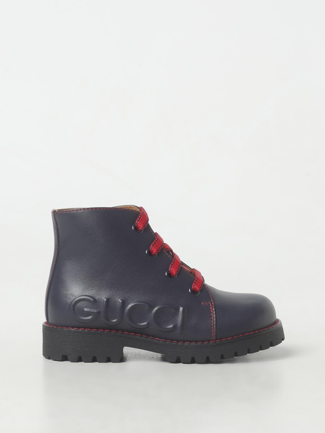 GUCCI SHOES: Shoes kids Gucci, Blue - Img 1