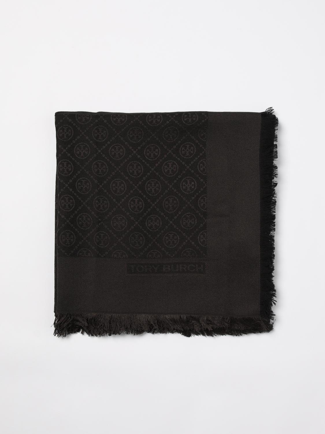 TORY BURCH SCARF: Scarf woman Tory Burch, Black - Img 1