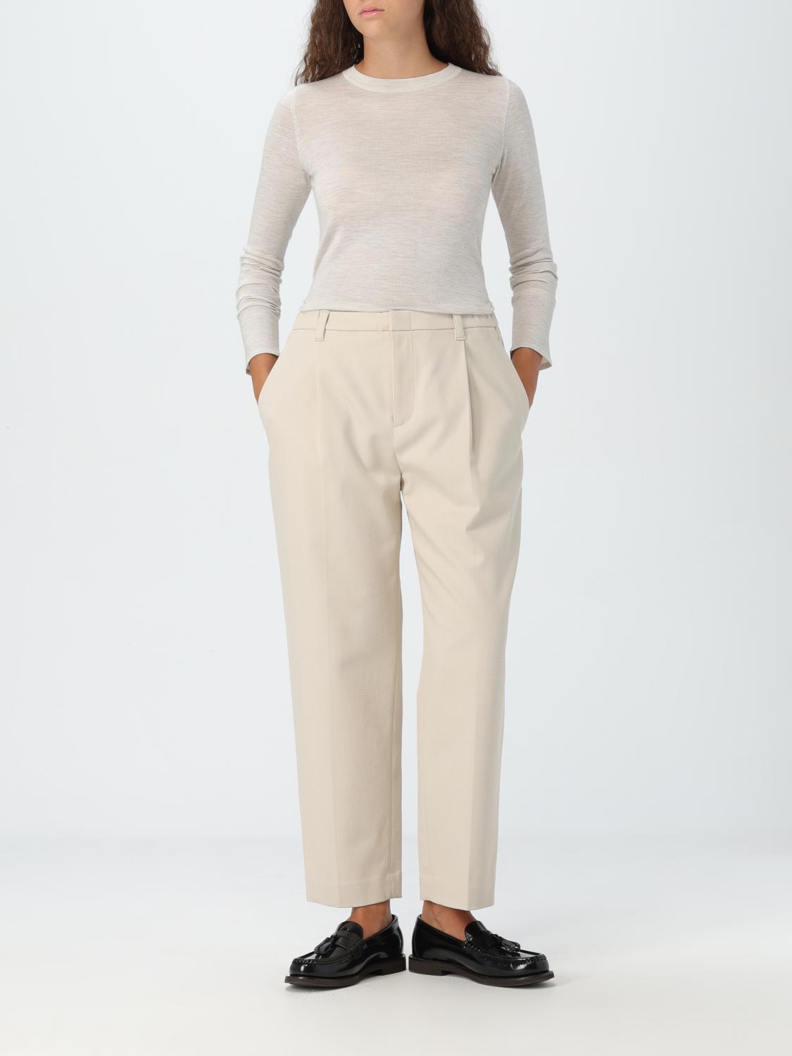 BRUNELLO CUCINELLI PULLOVER: Pullover damen Brunello Cucinelli, Weiß - Img 2