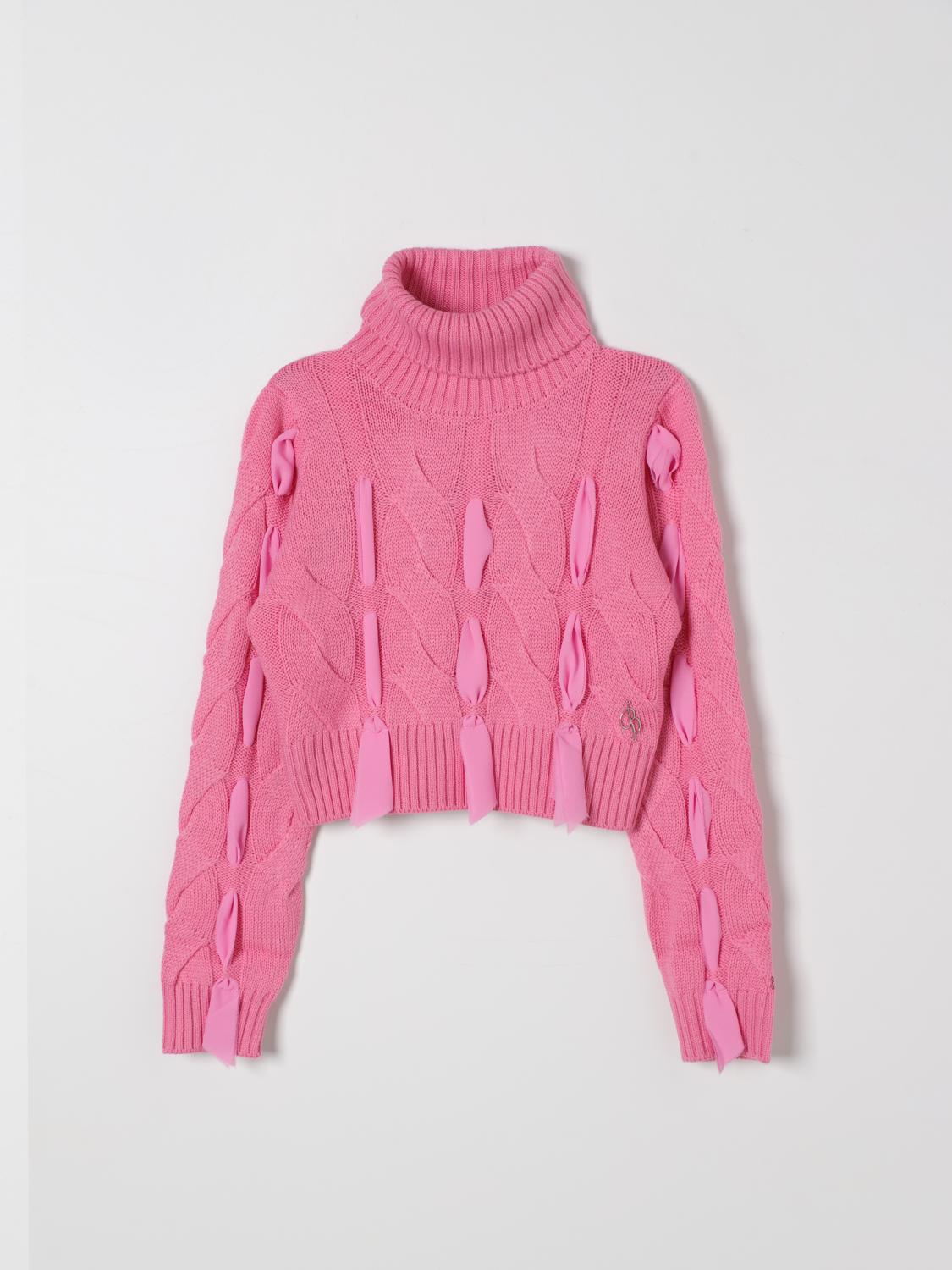 MISS BLUMARINE SWEATER: Sweater kids Miss Blumarine, Pink - Img 1