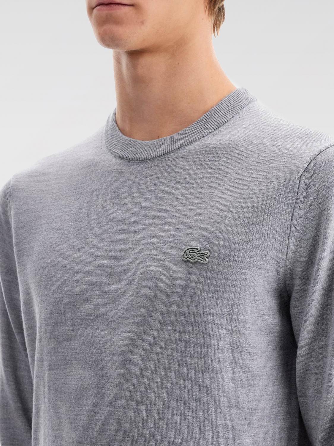 LACOSTE SWEATER: Sweater men Lacoste, Grey - Img 3