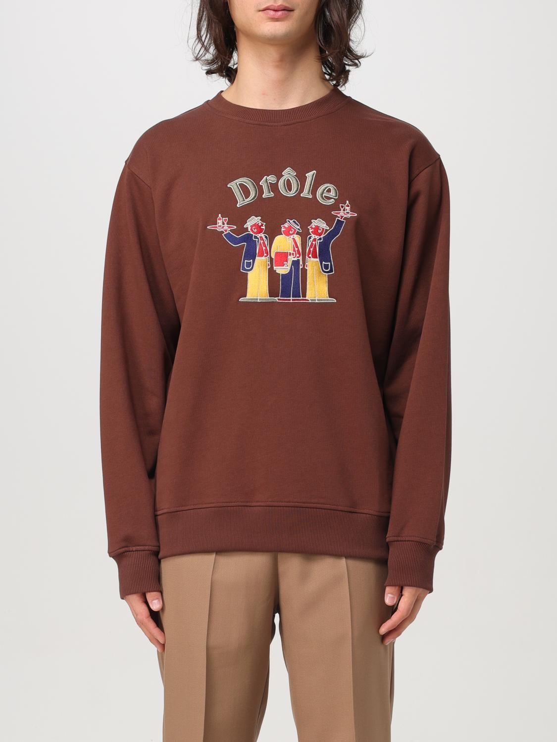 DRÔLE DE MONSIEUR SWEATSHIRT: Sweater men Drole De Monsieur, Brown - Img 1