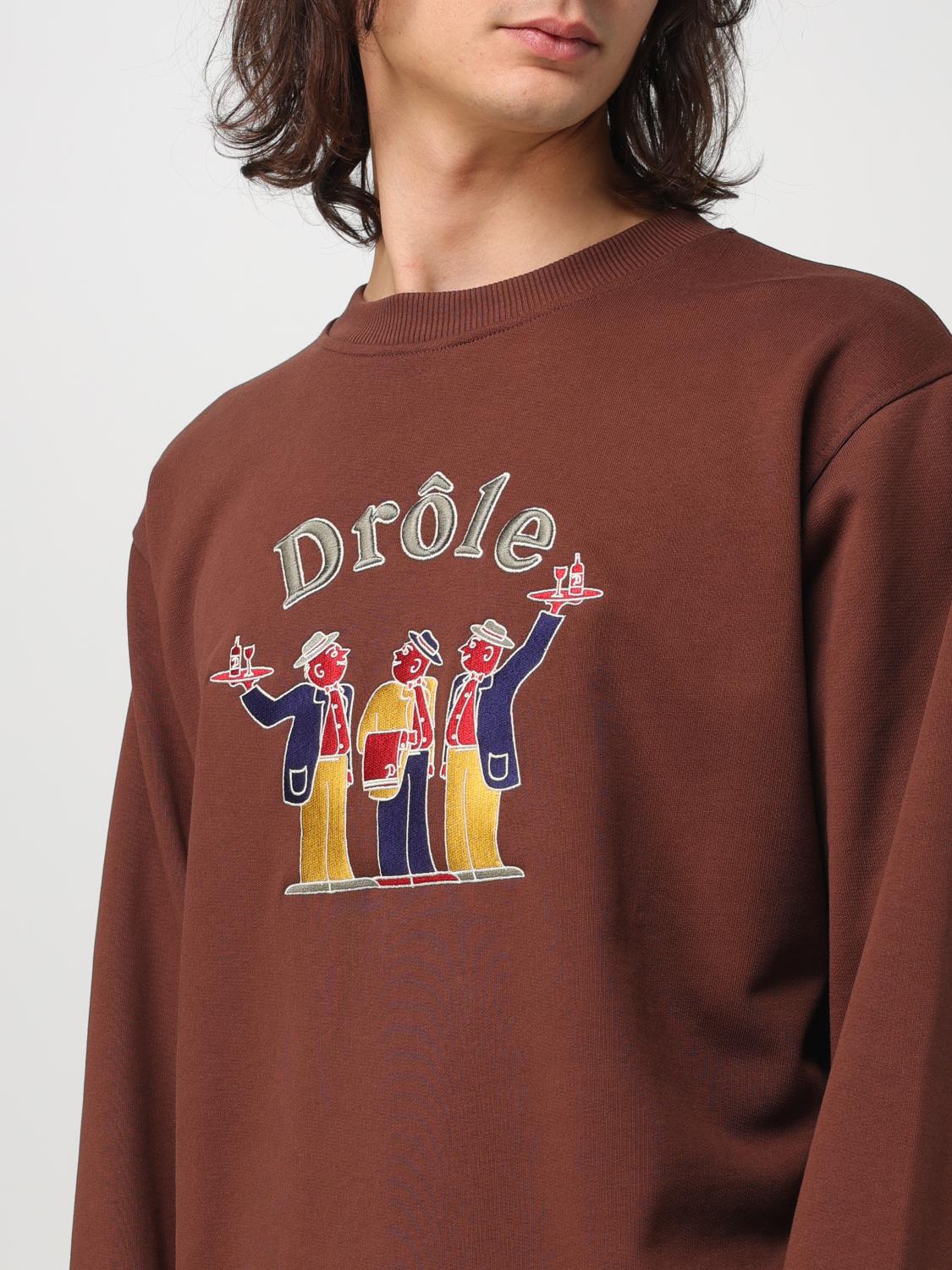 DRÔLE DE MONSIEUR SWEATSHIRT: Sweater men Drole De Monsieur, Brown - Img 3