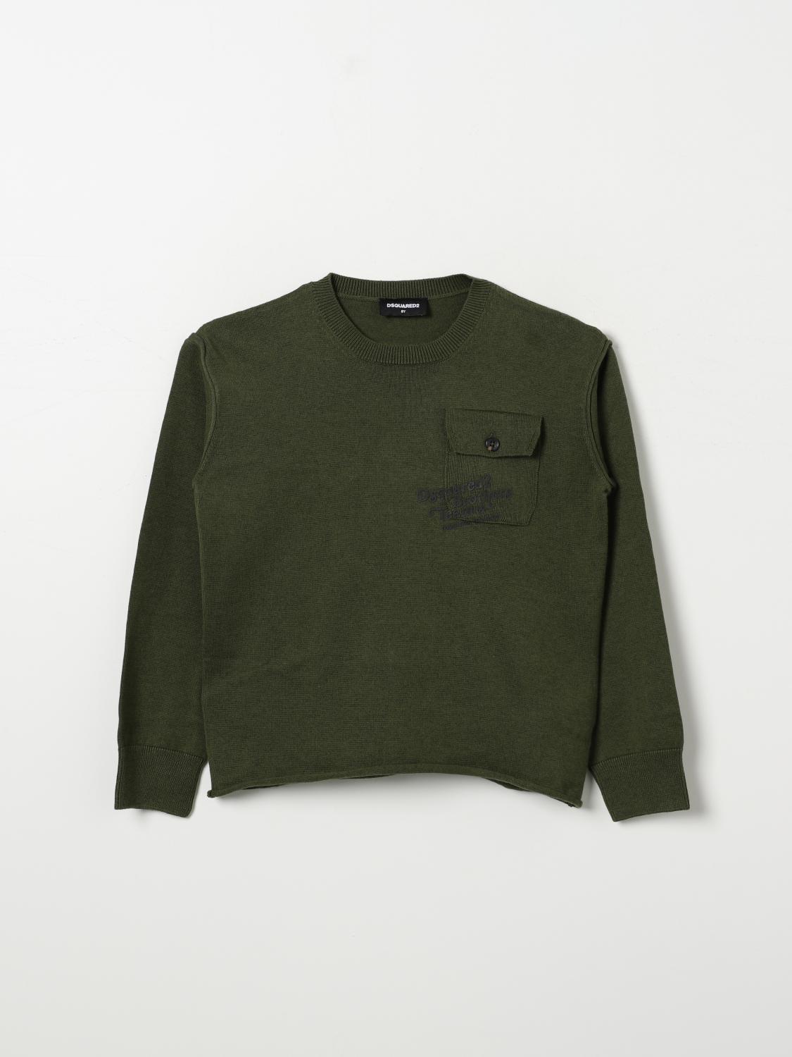 DSQUARED2 PULLOVER: Pullover kinder Dsquared2, Mud - Img 1