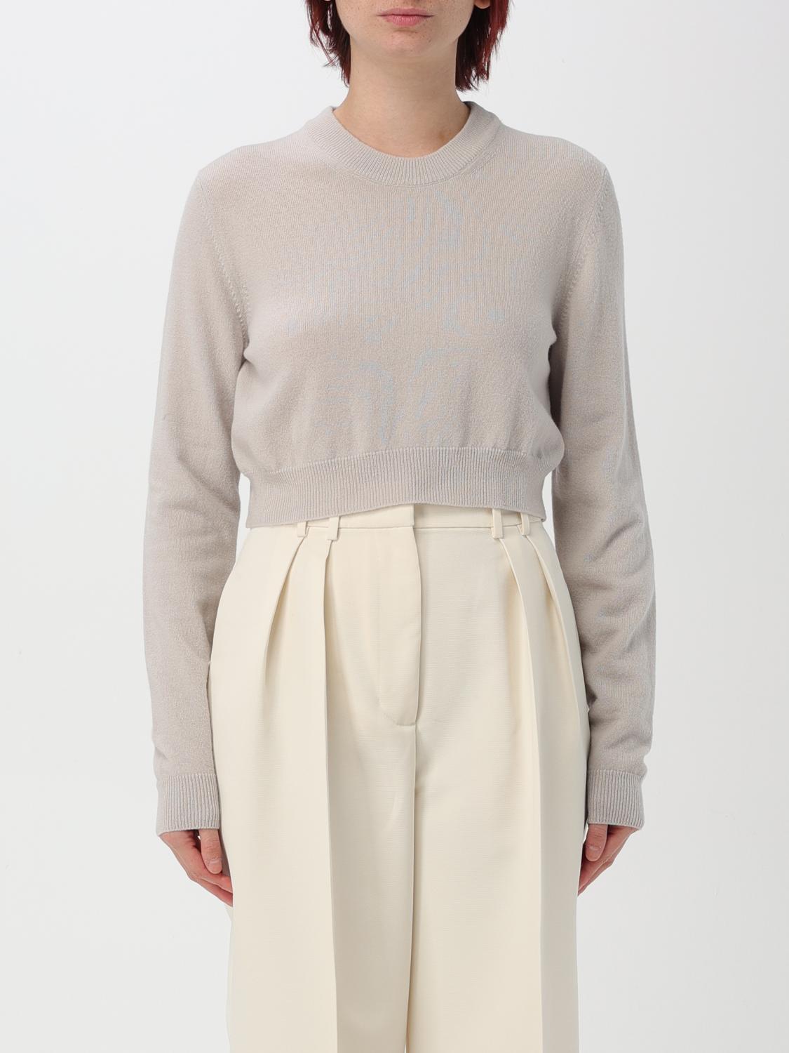 ROBERTO COLLINA MAGLIA: Pullover cropped Roberto Collina in maglia , Bianco - Img 1