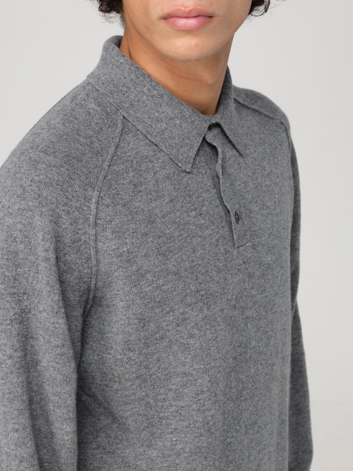 ROBERTO COLLINA POLO SHIRT: Sweater men Roberto Collina, Grey - Img 3