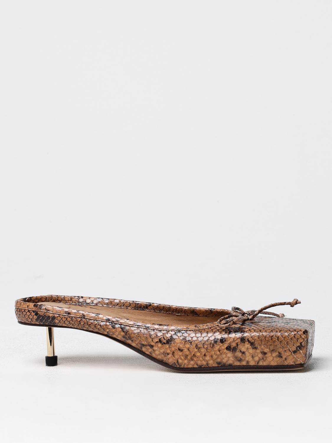 JACQUEMUS HIGH HEEL SHOES: High heel shoes woman Jacquemus, Brown - Img 1