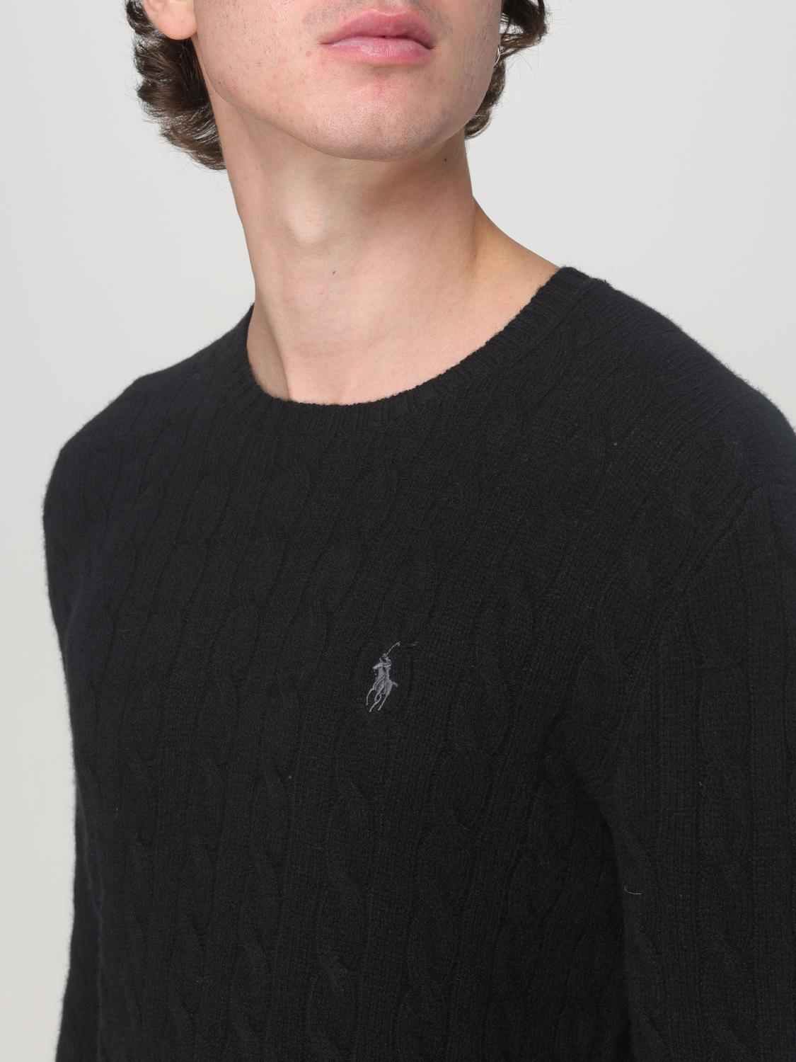 POLO RALPH LAUREN SWEATER: Sweater men Polo Ralph Lauren, Black - Img 3