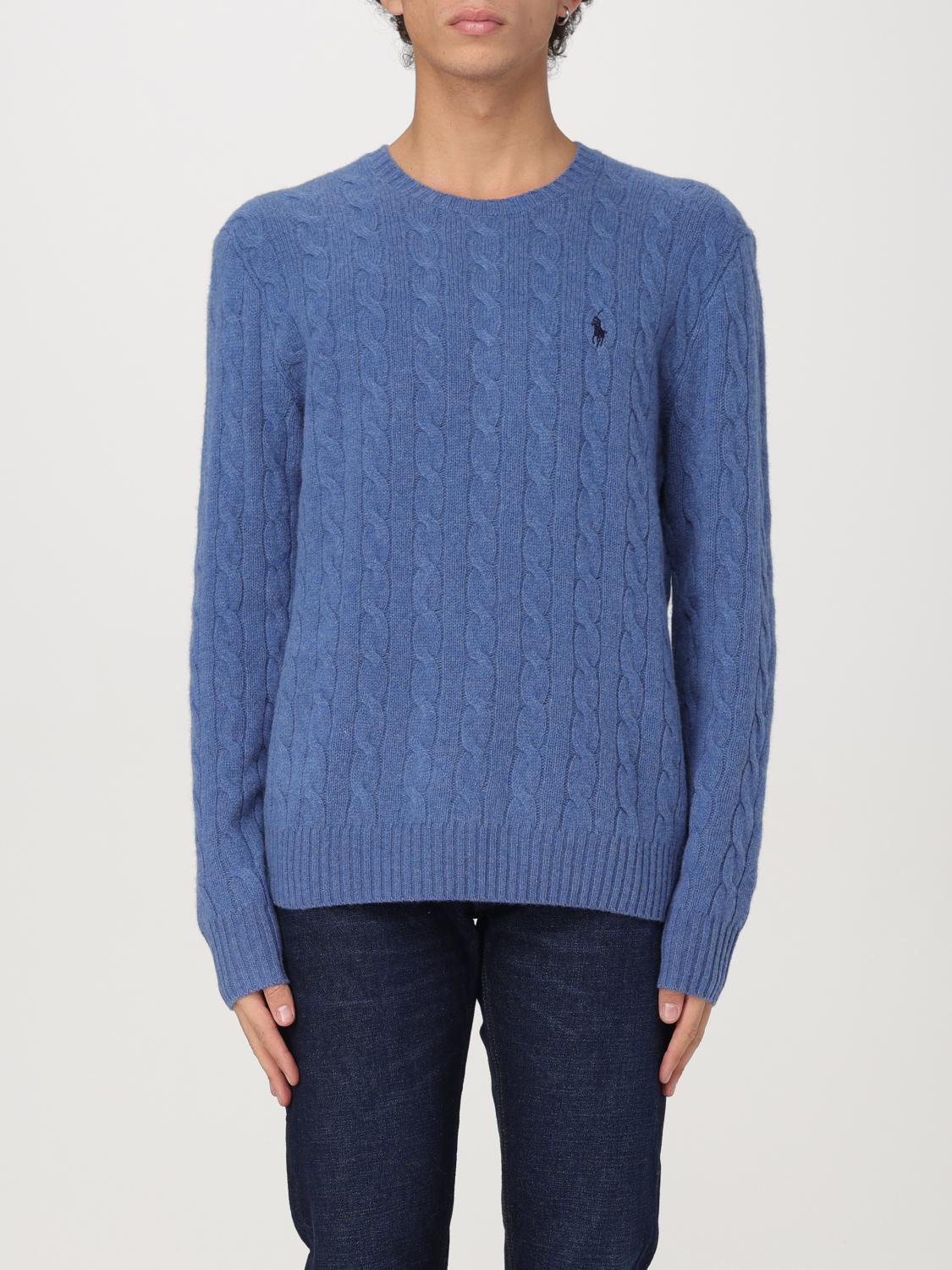 POLO RALPH LAUREN SWEATER: Sweater men Polo Ralph Lauren, Gnawed Blue - Img 1