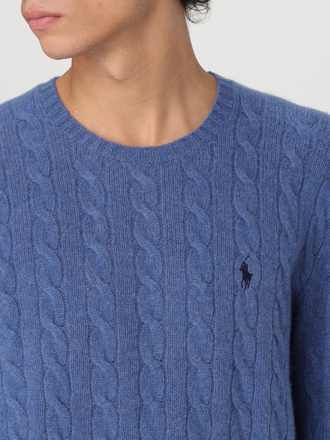 POLO RALPH LAUREN SWEATER: Sweater men Polo Ralph Lauren, Gnawed Blue - Img 3