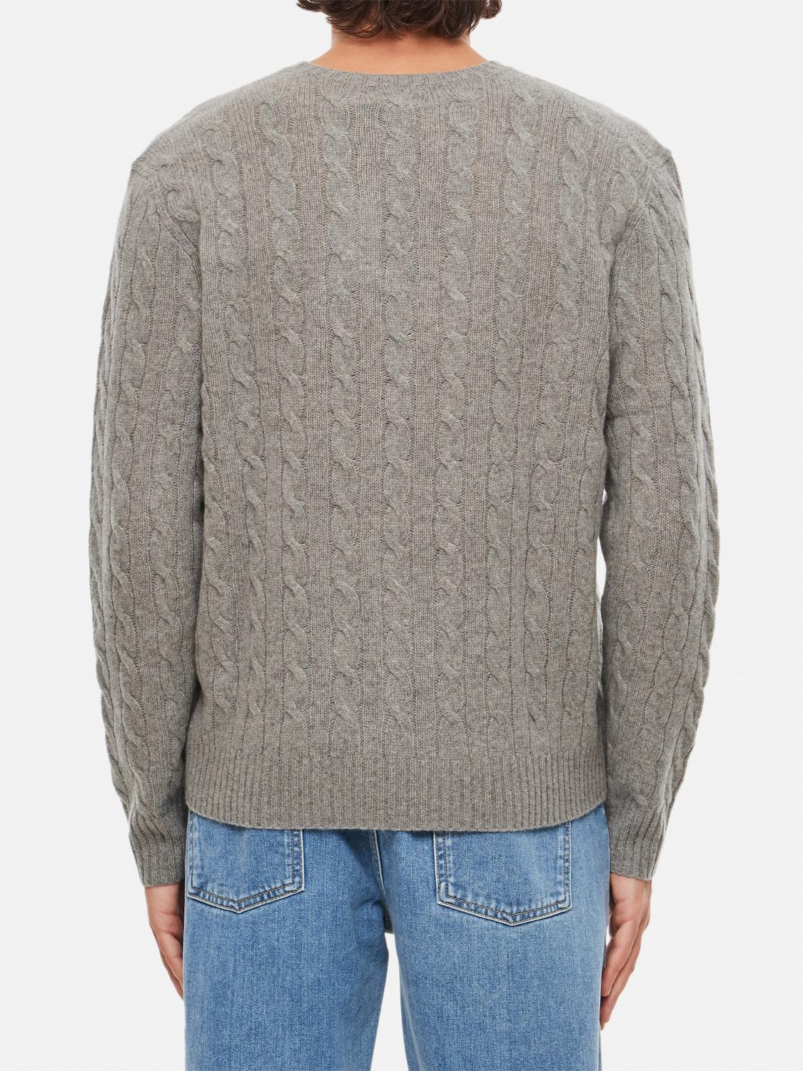 POLO RALPH LAUREN SWEATER: Sweater men Polo Ralph Lauren, Grey 2 - Img 3