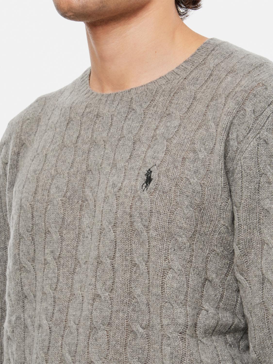 POLO RALPH LAUREN SWEATER: Sweater men Polo Ralph Lauren, Grey 2 - Img 4