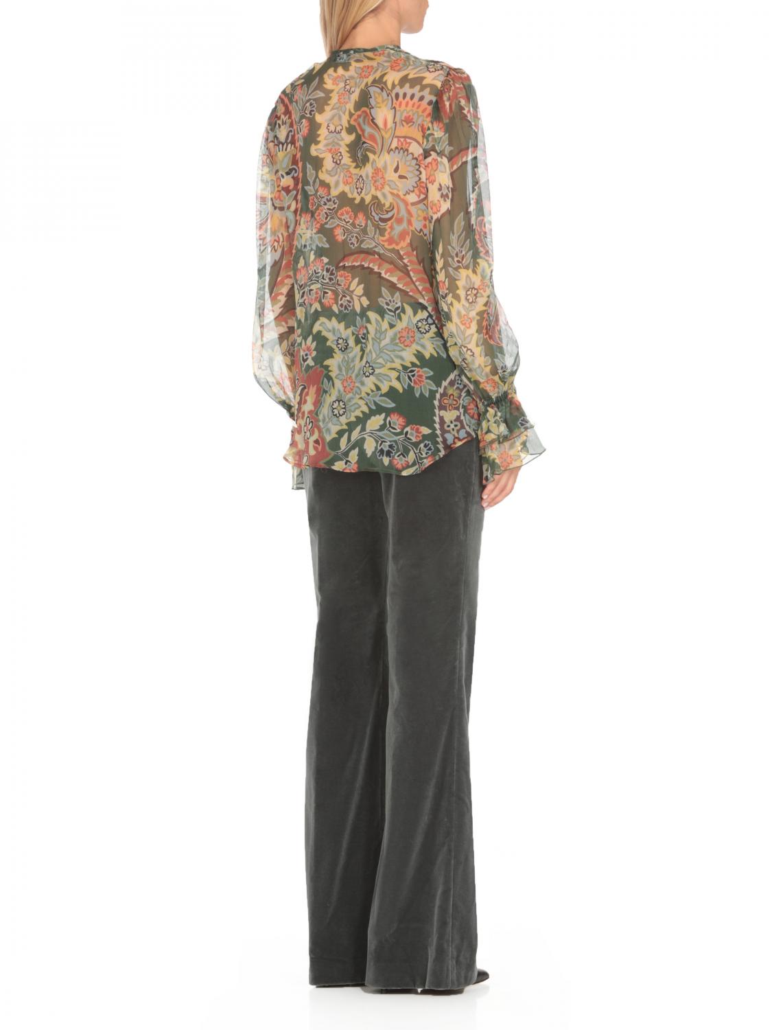 ETRO SHIRT: Shirt woman Etro, Green - Img 4